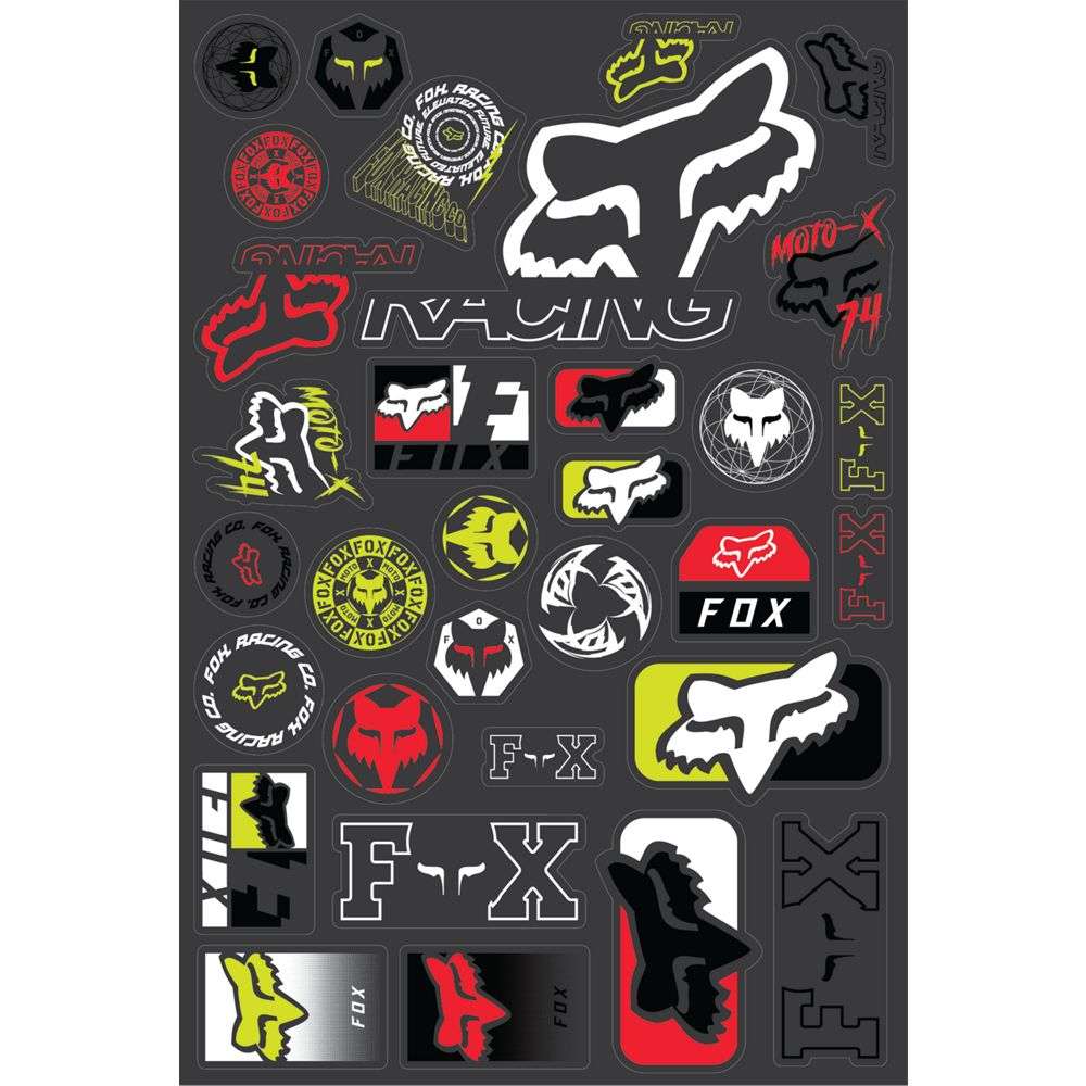 Fox Racing Fallout Track Sticker Pack (Closeout)