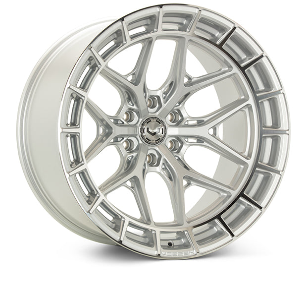 Vossen HFX 1 17x9 / 6x139.7 / ET0 / Deep / 106.1 CB   Silver Polished Wheel