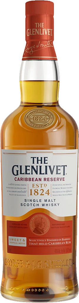 THE GLENLIVET Glenlivet Caribbean Reserve Single Malt Whisky 750ml