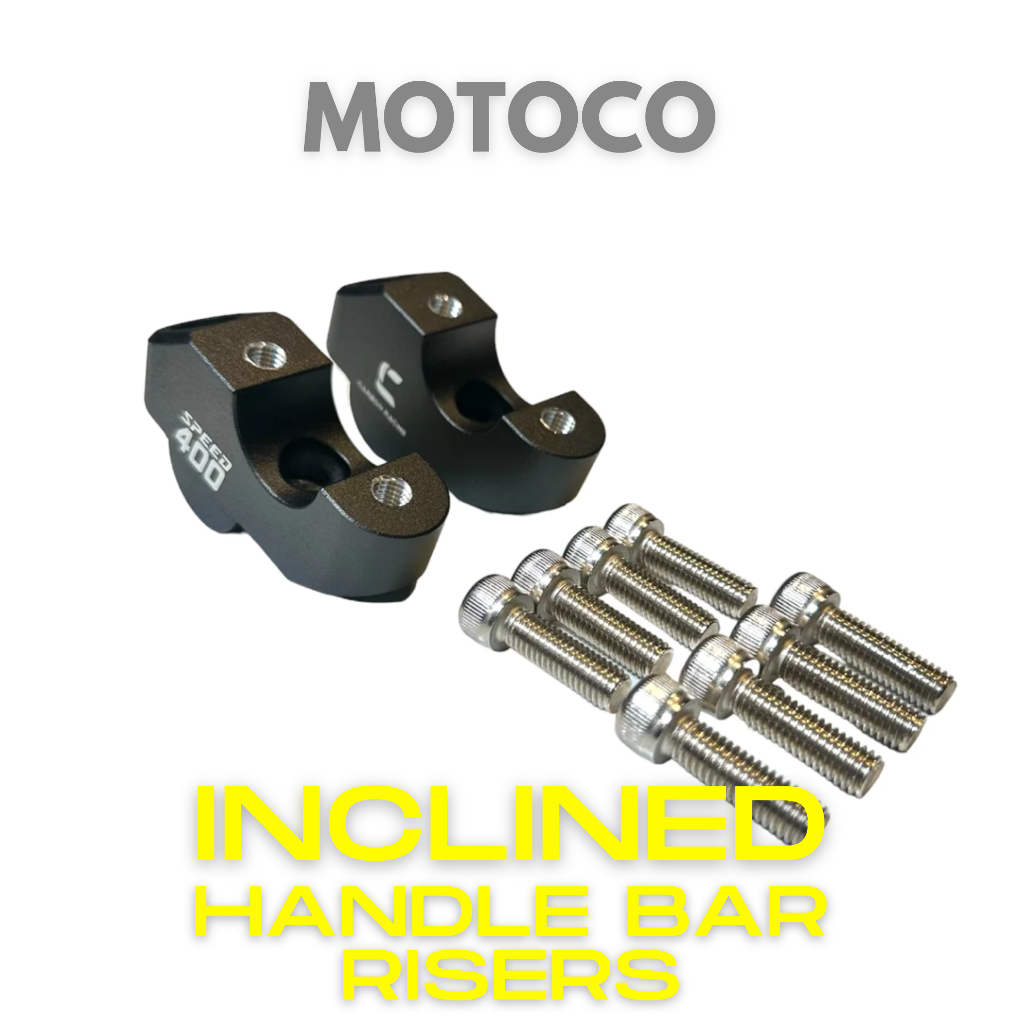 MOTOCO Inclined Handle Bar Risers For Triumph Speed 400 & Scrambler 400 X