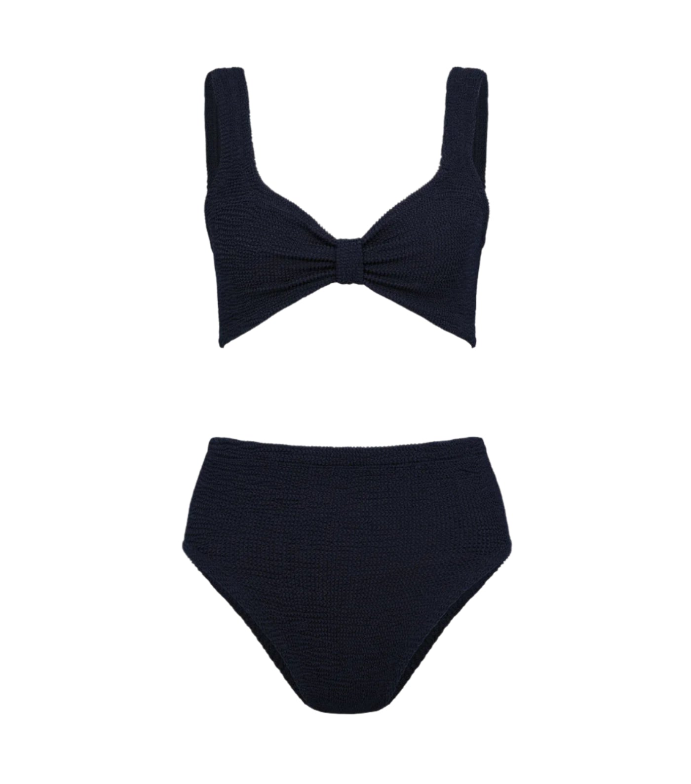 HUNZA G Black Judy Bikini
