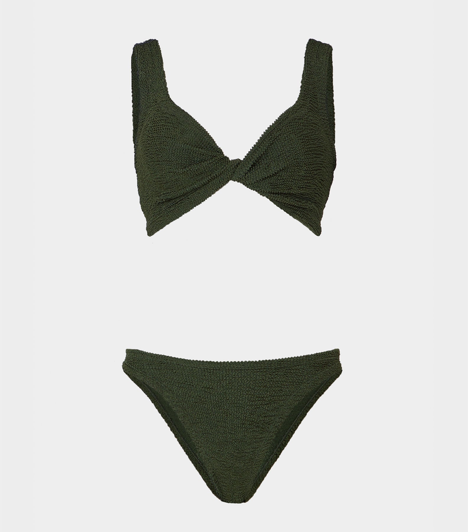 HUNZA G Juno Bikini   Metallic Khaki