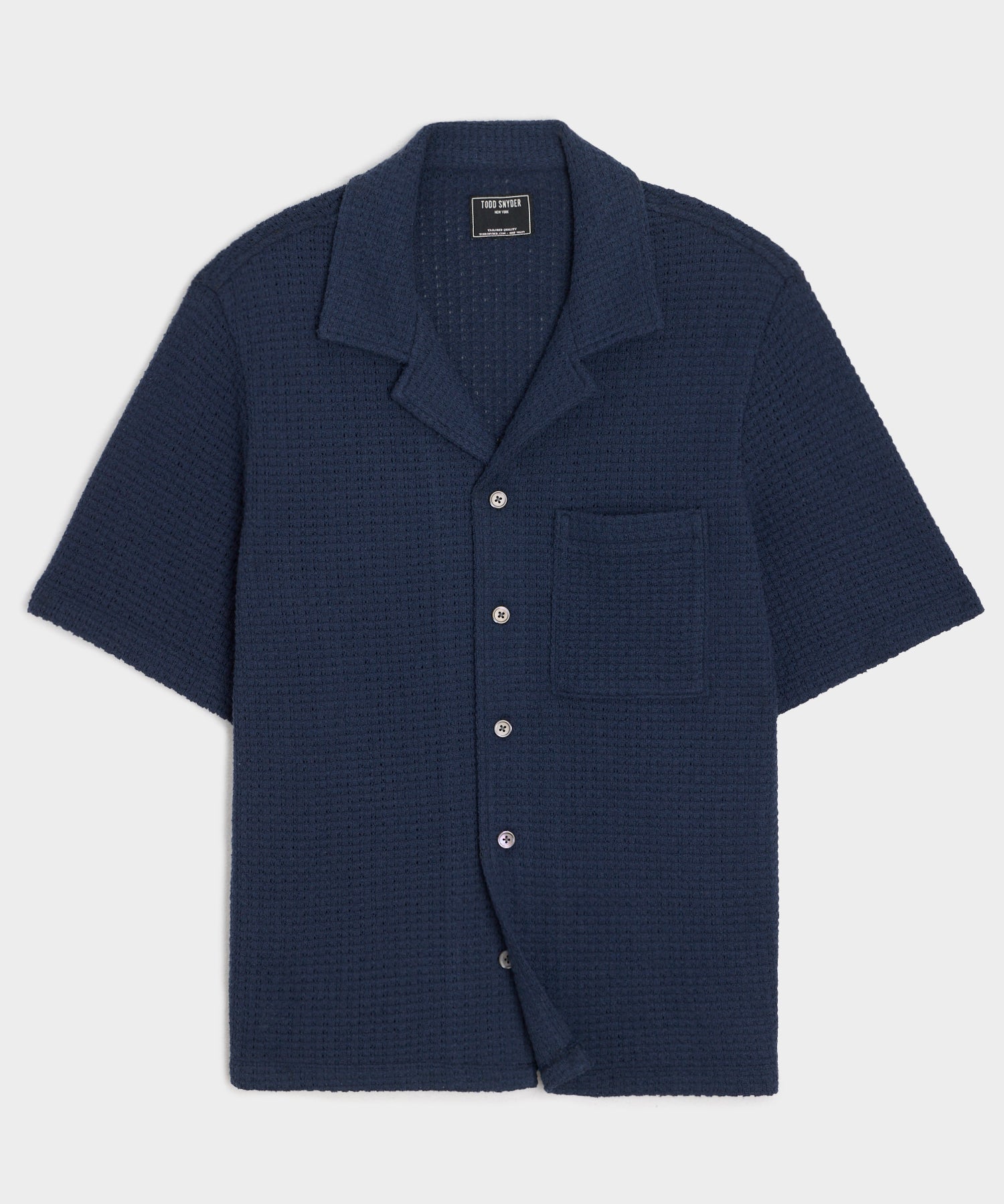 TODD SNYDER Relaxed Textured Cabana Polo