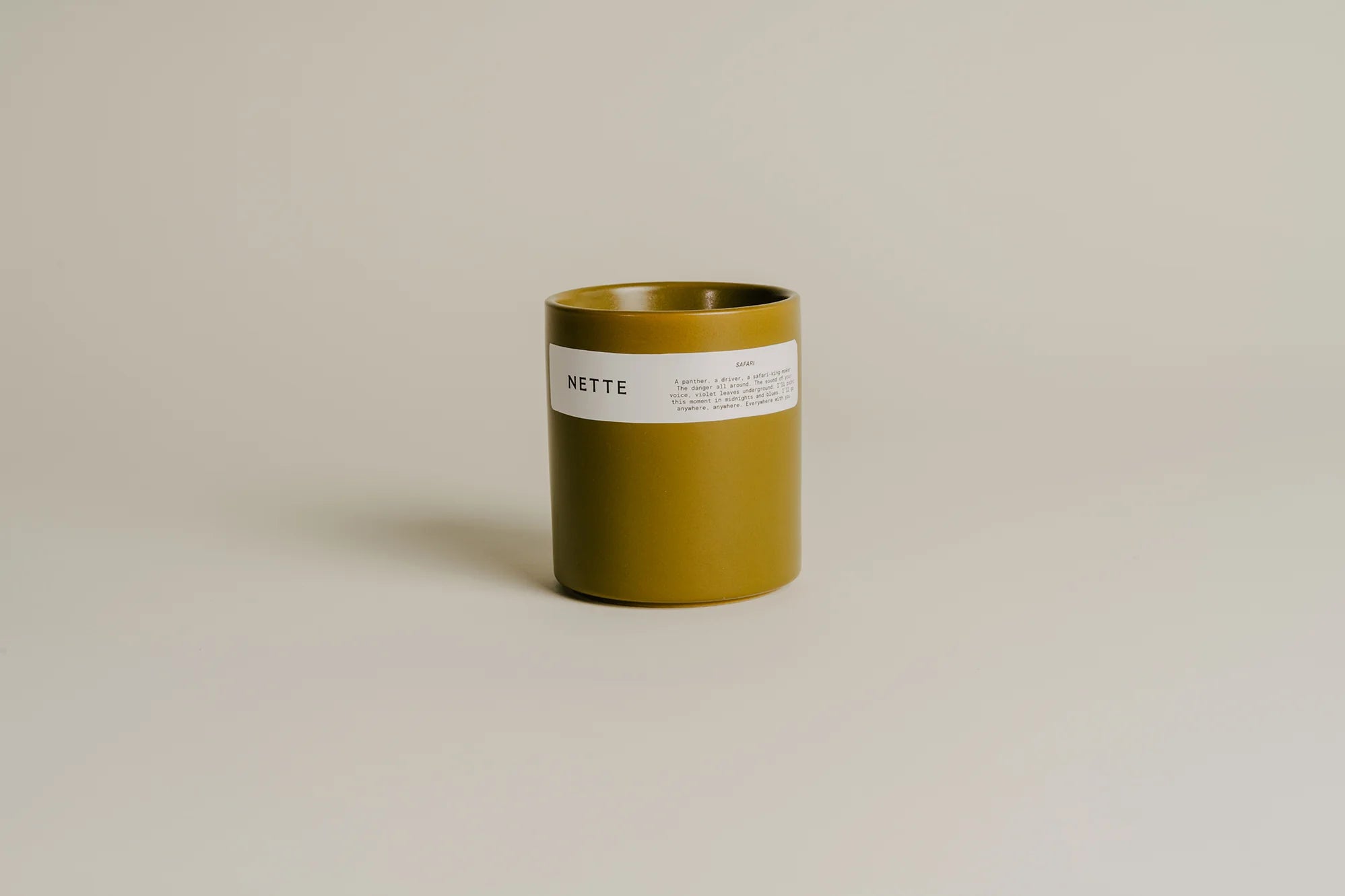 NETTE Candle Safari Scented Candle