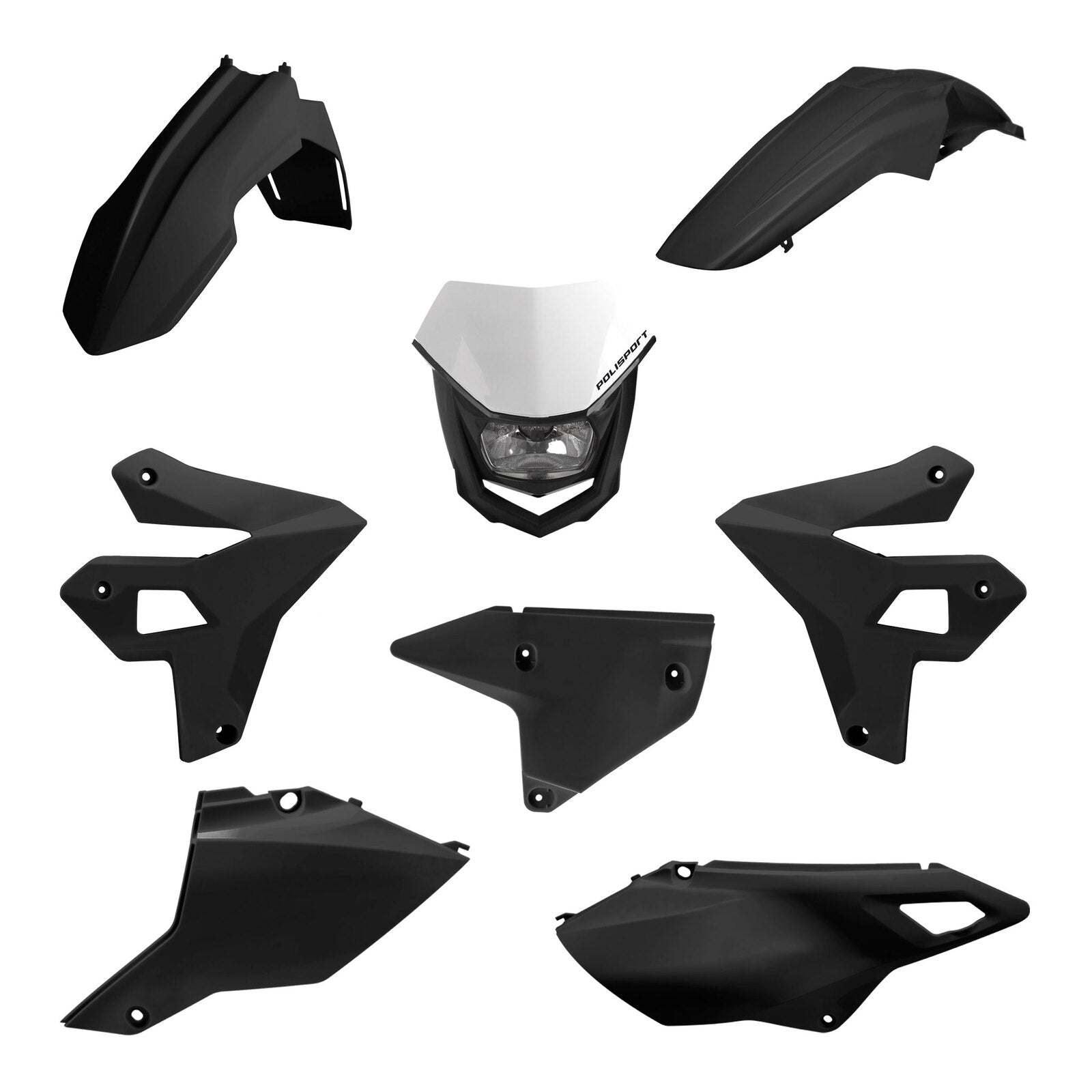 Polisport Restyling Kit with Headlight Suzuki DR Z400 '00 '24   Black