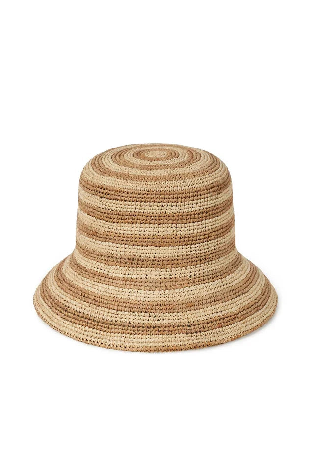 LACK OF COLOR The Inca Bucket Mocha Stripe