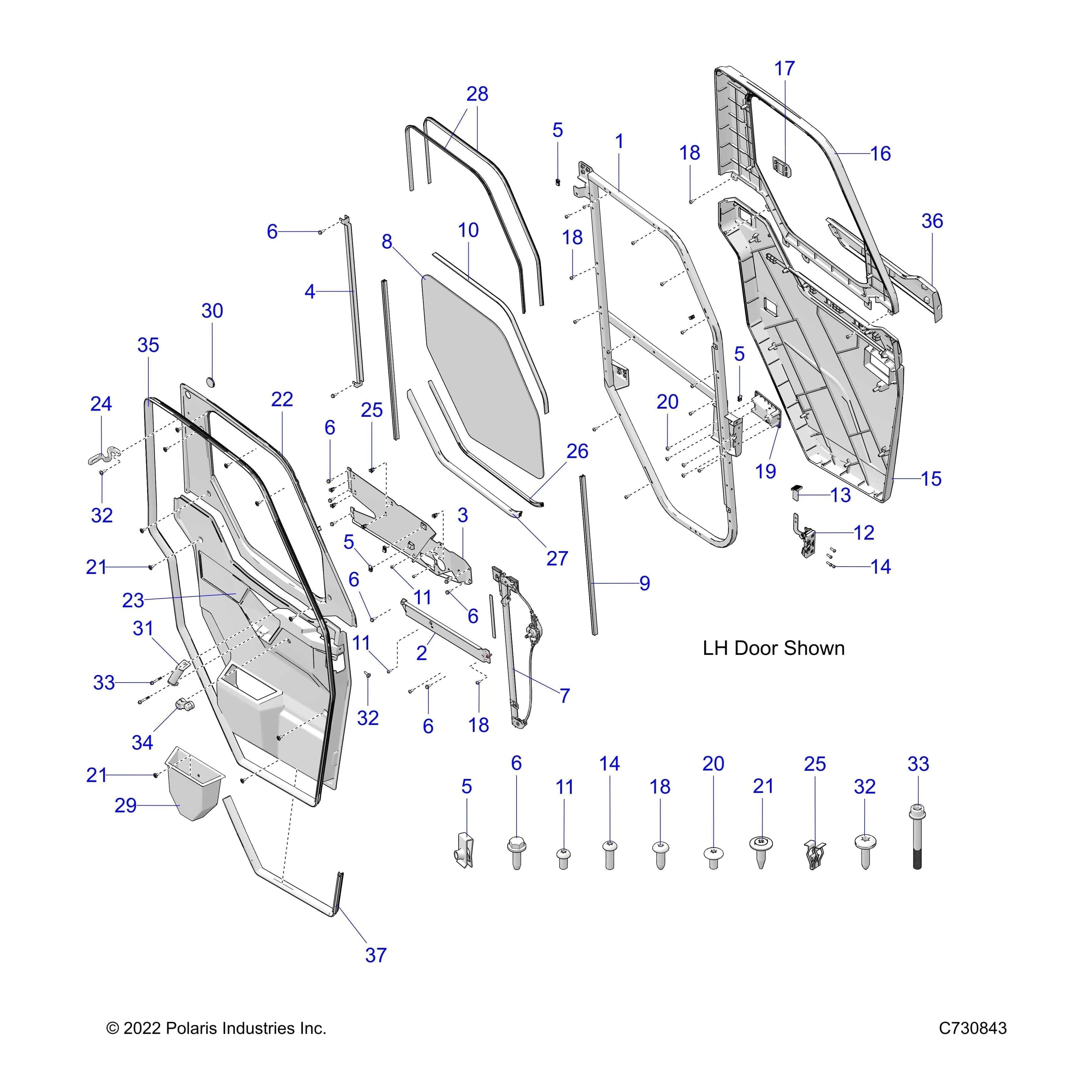 WEAVER POWERSPORTS DROP SHIP Assembly Regulator,Crank Window,Lh by Polaris