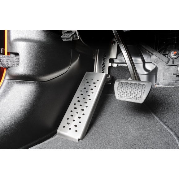 Quadratec Driver Side Dead Pedal for 18 24 Jeep Wrangler JL & Gladiator JT