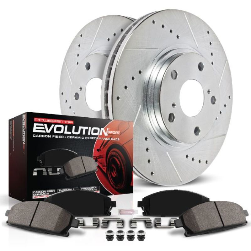 POWERSTOP Power Stop 16 18 Mazda CX 9 Front Z23 Evolution Sport Brake Kit
