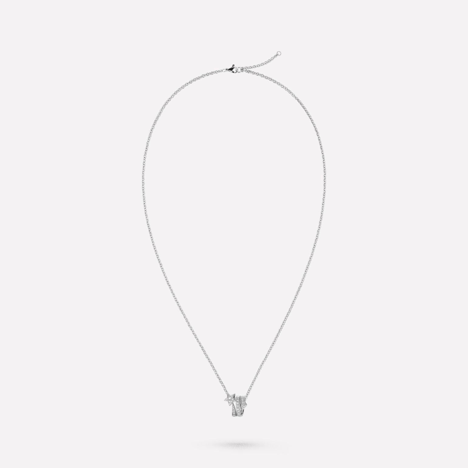 KHAI COMETE ETOILEE NECKLACE SILVER DIAMOND