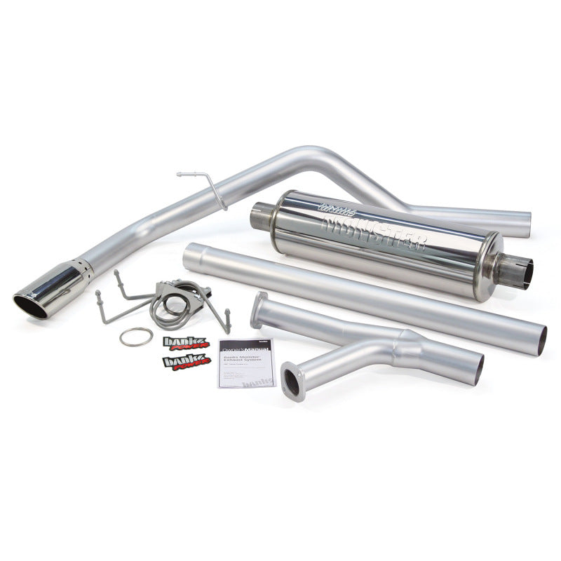 Banks Power 07 08 Toyota Tundra 5.7L RCSB Monster Exhaust System   SS Single Exhaust w/ Chrome Tip