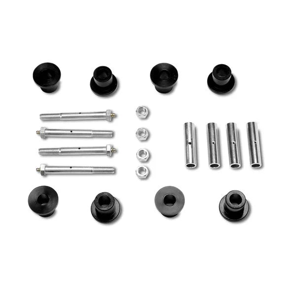 Warrior Products 1714 Rear Shackle Greasable Bolt & Bushing Kit for 76 86 Jeep CJ5 & CJ7