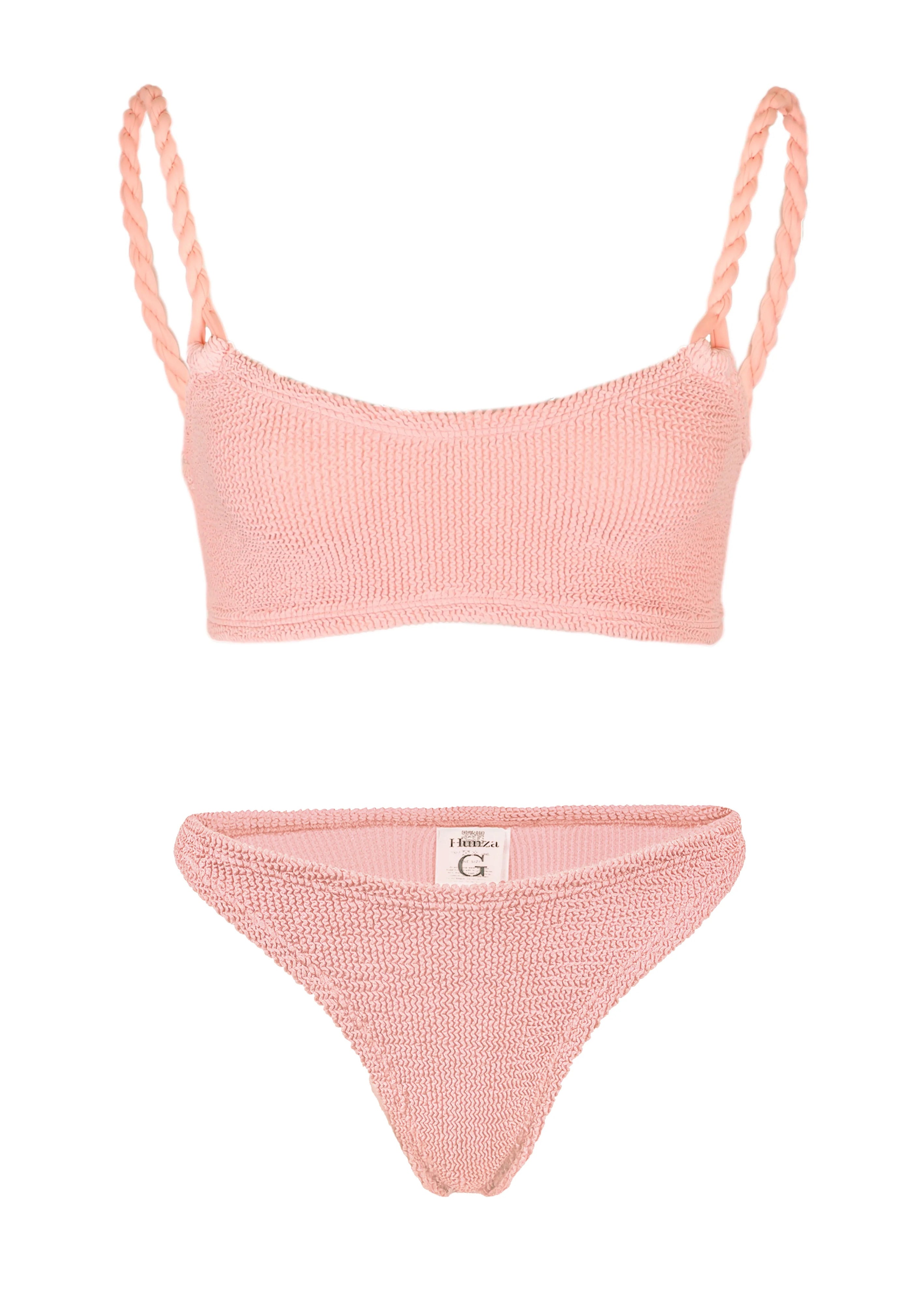 HUNZA G Phoebe Bikini Peach