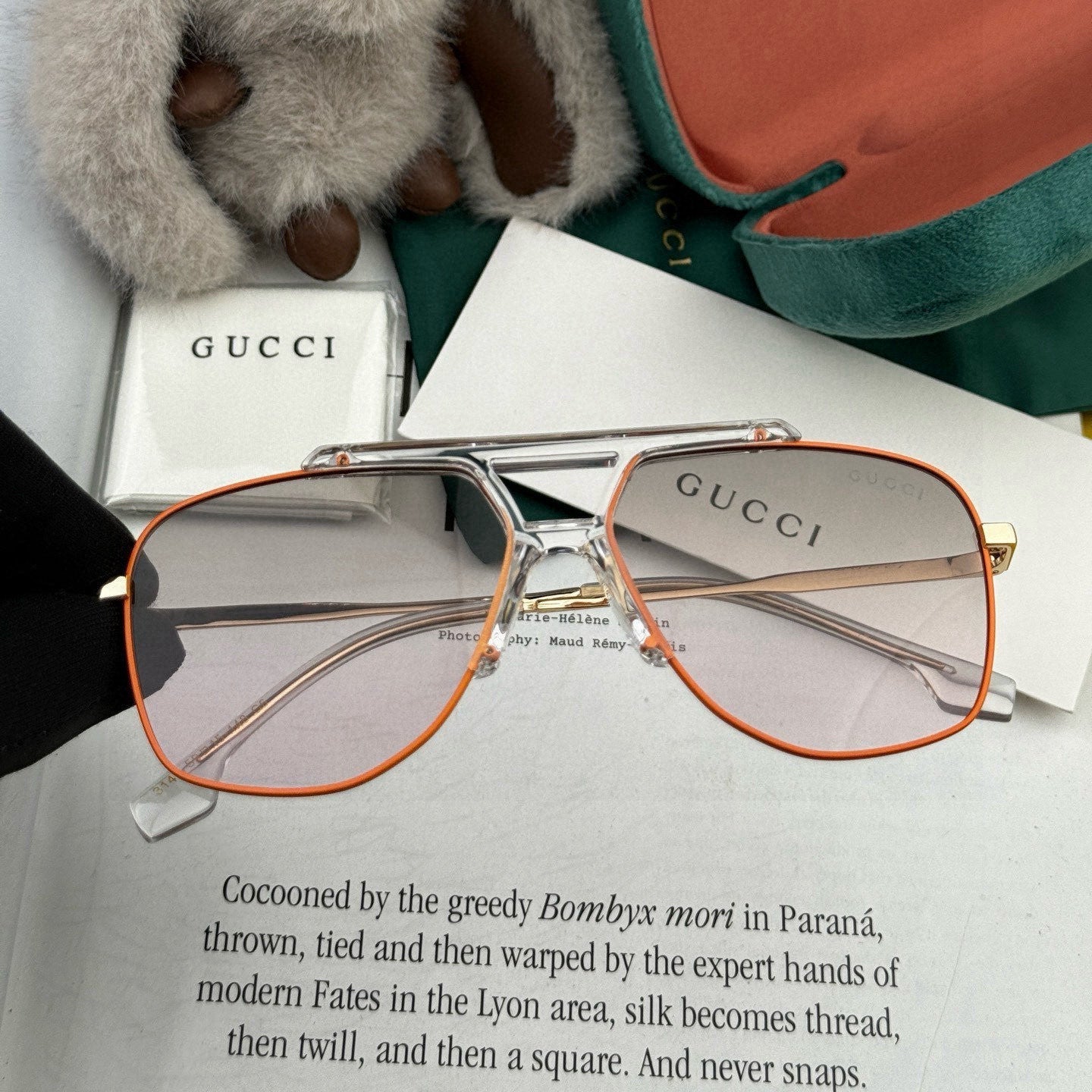 GUCCI SUNGLASS LOW NOSE BRIDGE FIT SUNGLASSES G9314 IN METAL AND ACETATE