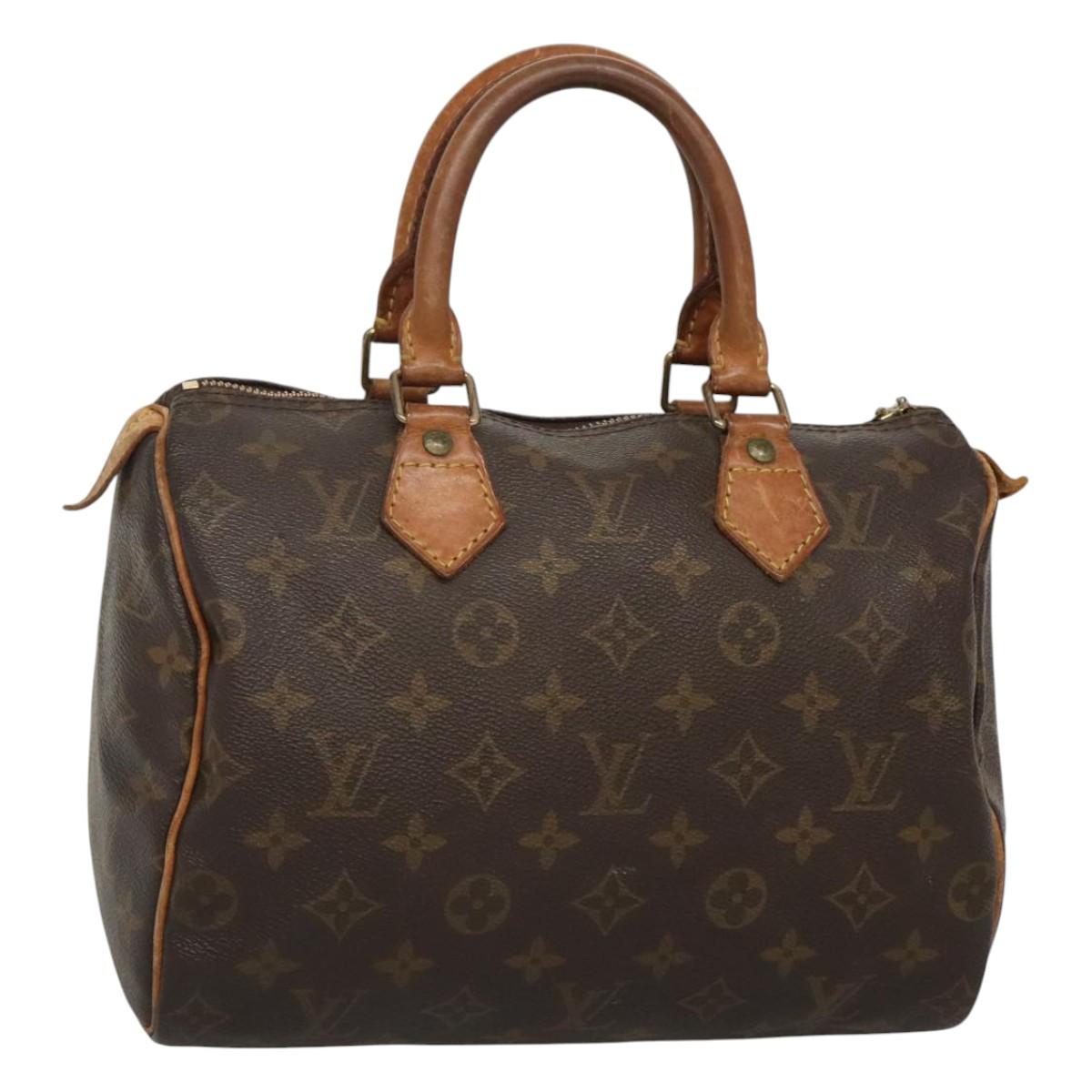 LOUIS VUITTON Monogram Speedy 25 Hand Bag M41528 LV Auth KD435