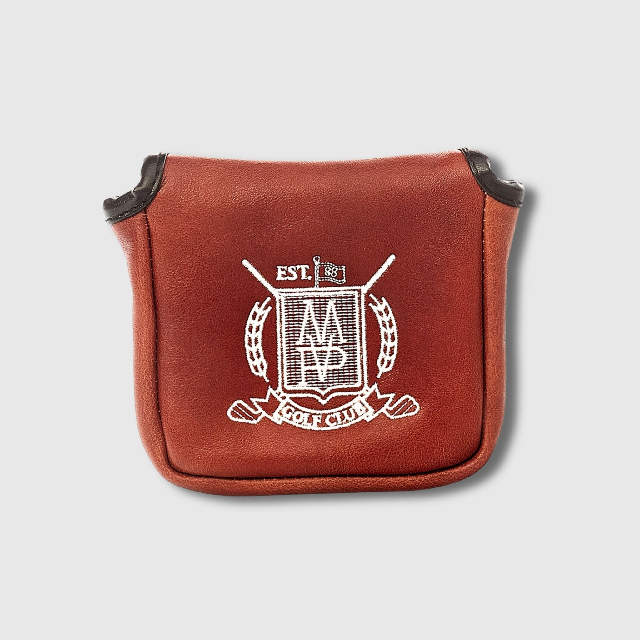 MODEST VINTAGE PLAYER Leather Golf Putter Cover (Mallet)   Tan