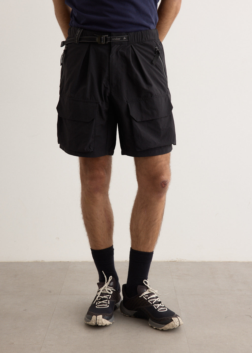 AND WANDER Twill Short Pants