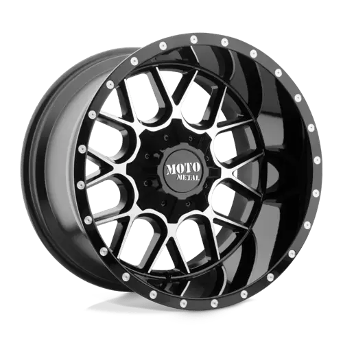 Moto Metal MO986 SIEGE 20X10.0 5x127/5x139.7 ET 18 CB78.1mm Gloss Black Machined