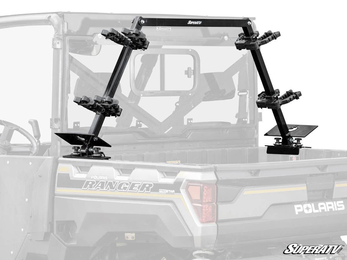SuperATV Polaris Ranger In Bed Gun Rack