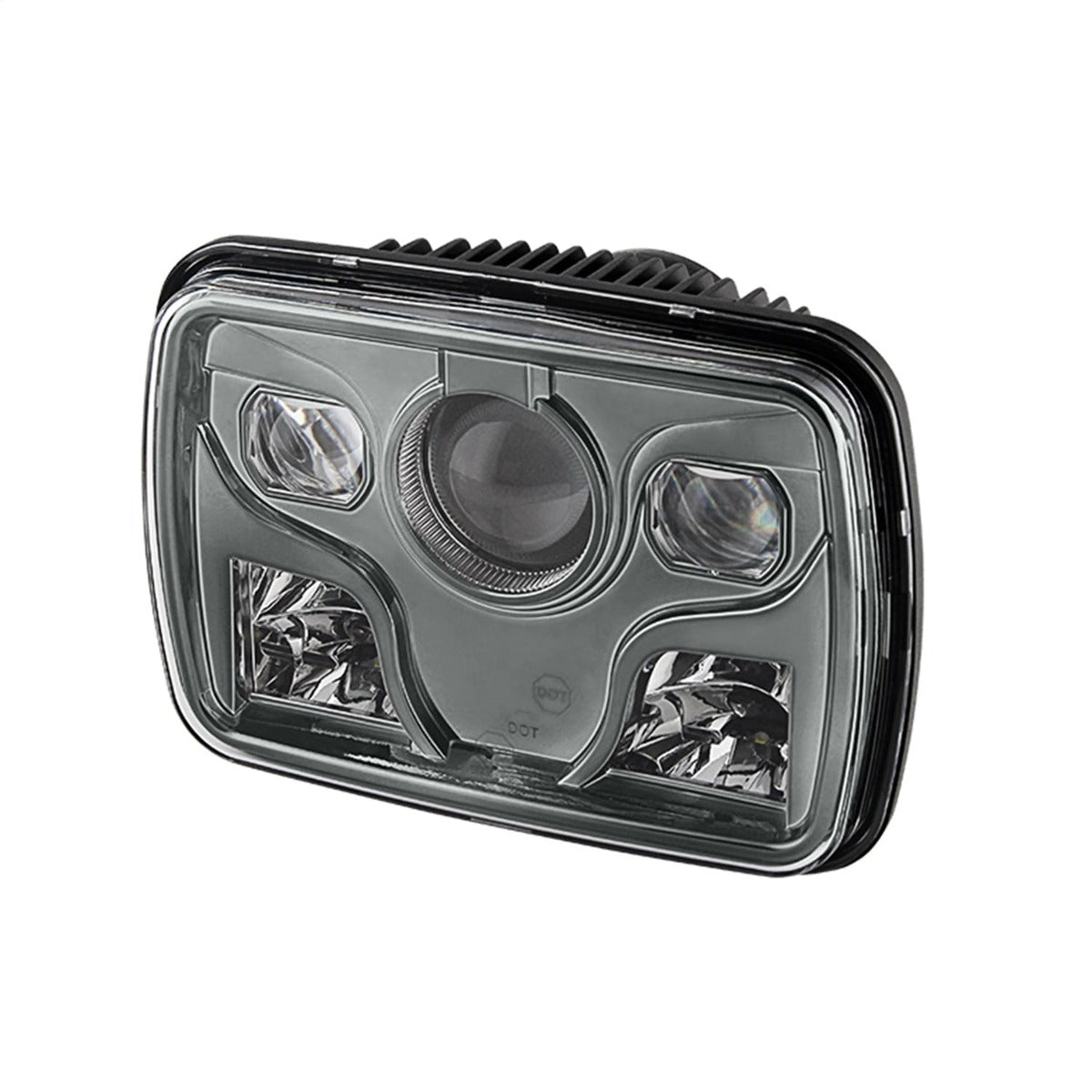 XTUNE POWER 9026805 Rectangular Sealed Beam 7x6 Inch LED Headlights ( High Low Beam ) Black