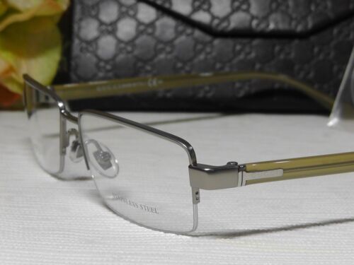 Gucci GG2237 TFH Ruthenium Sand Rectangular Frame Eyeglasses 54 17 140*****NIB**