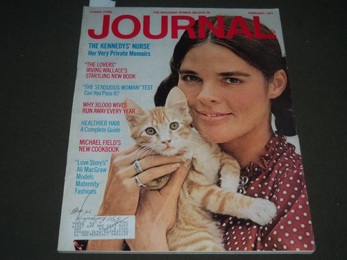 1971 FEBRUARY LADIES' HOME JOURNAL MAGAZINE   ALI MACGRAW   FASHION   ST 5213