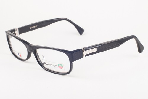 Tag Heuer 502 003 Shiny Black Pattern Eyeglasses TH502 003 Spring Hinges 56mm