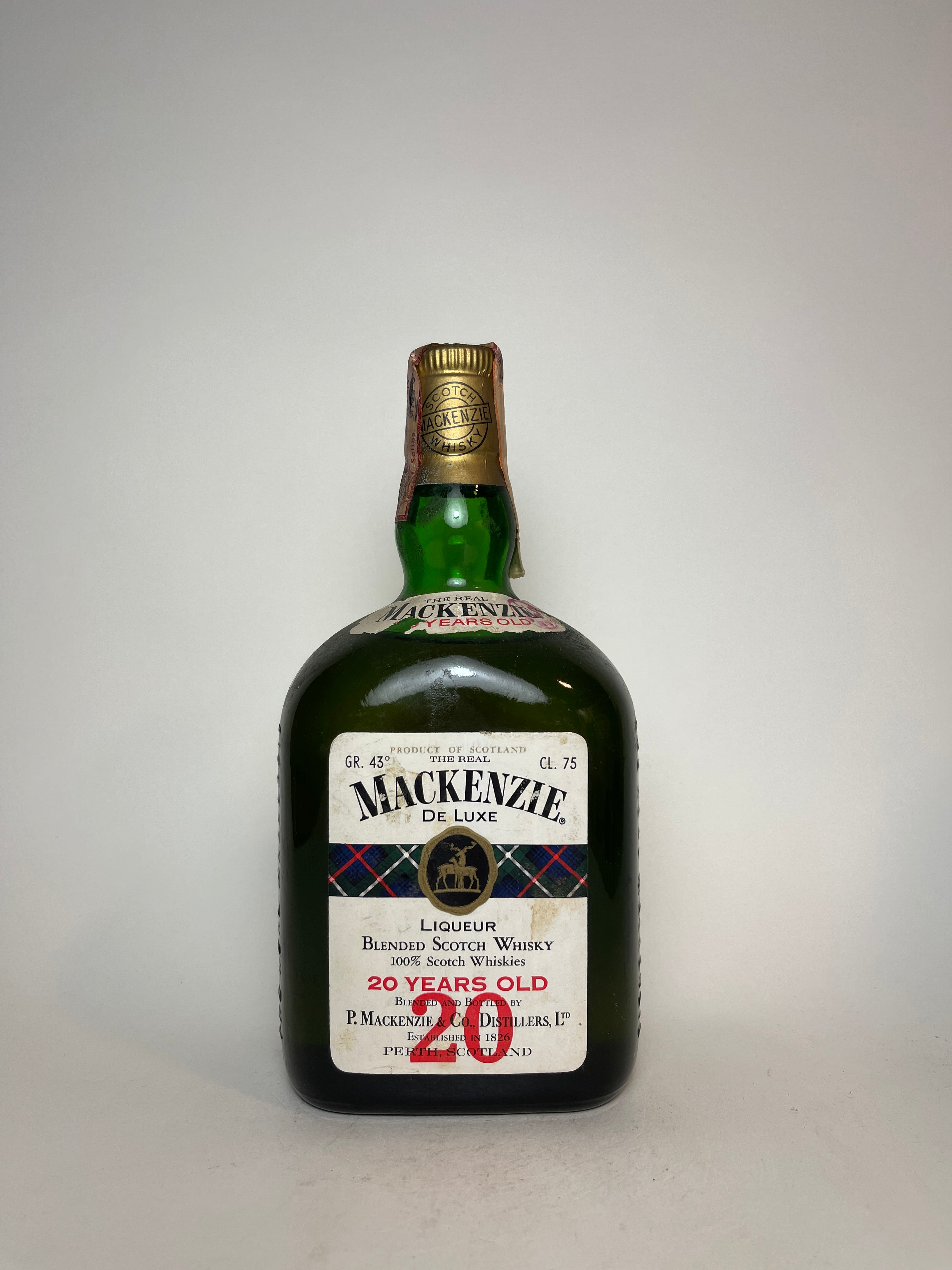 OLD SPIRITS COMPANY Peter Mackenzie & Co. "The Real Mackenzie" 20YO Very Rare Blended Scotch Whisky   1960s (43%, 75cl)