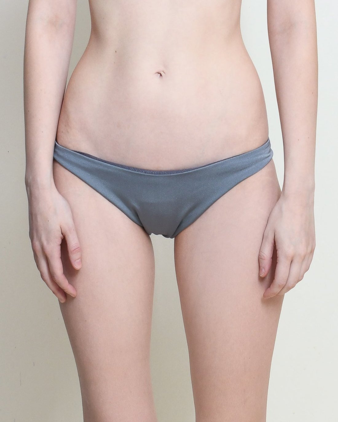 PATRICIA SWIM Slate Grey High Rise Bikini Bottoms
