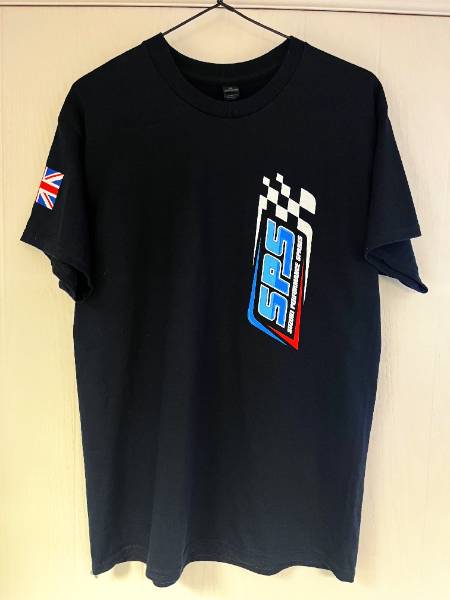 SUZUKI PERFORMANCE SPARES SPS Side Logo T Shirt   Gildan Heavy Cotton   Black