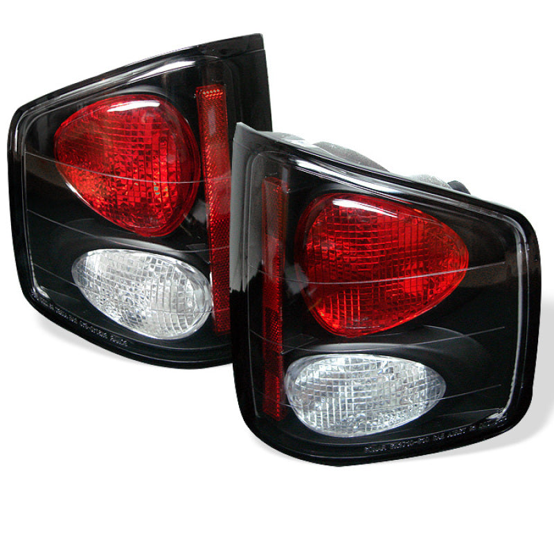 Spyder Chevy S10 94 04/GMC Sonoma 94 04/Isuzu Hombre 96 00 Euro Tail Lights Blk ALT YD CS1094 BK