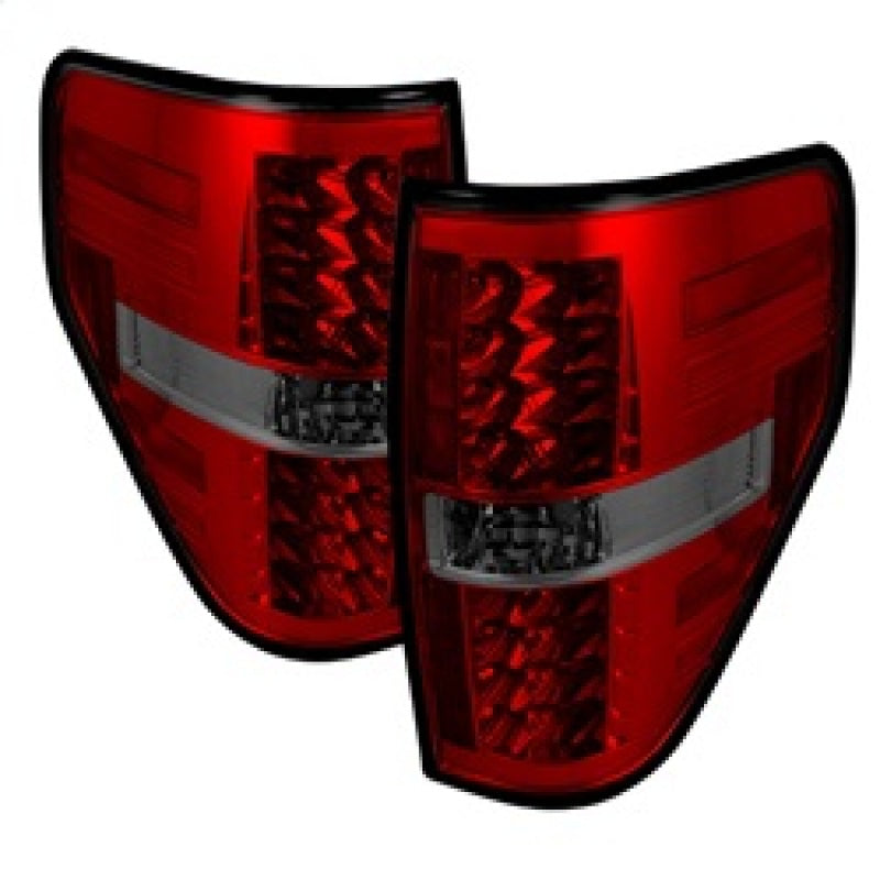 Spyder Ford F150 09 14 LED Tail Lights Red Smoke ALT YD FF15009 LED RS