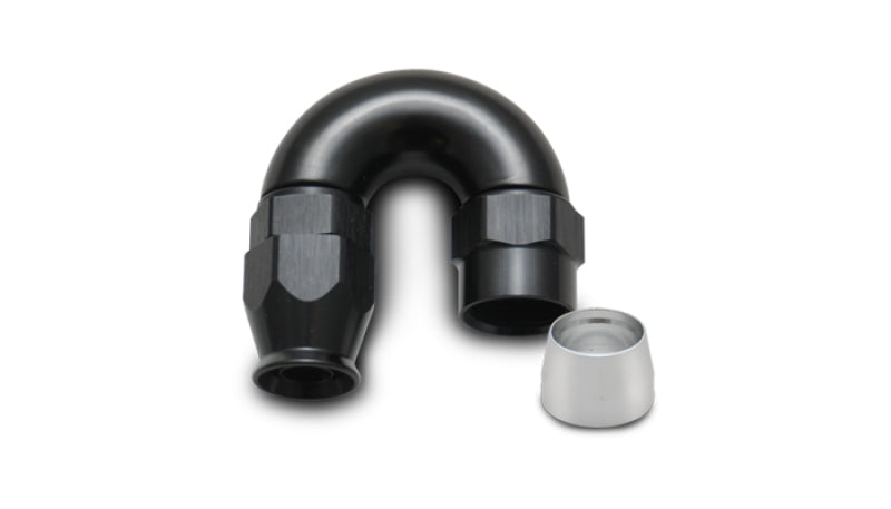 Vibrant 180 Degree High Flow Hose End Fitting for PTFE Lined Hose  16AN