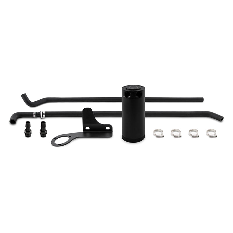 Mishimoto 07 13 Mazda Mazdaspeed3 Baffled Oil Catch Can Kit   Black (PCV Side)
