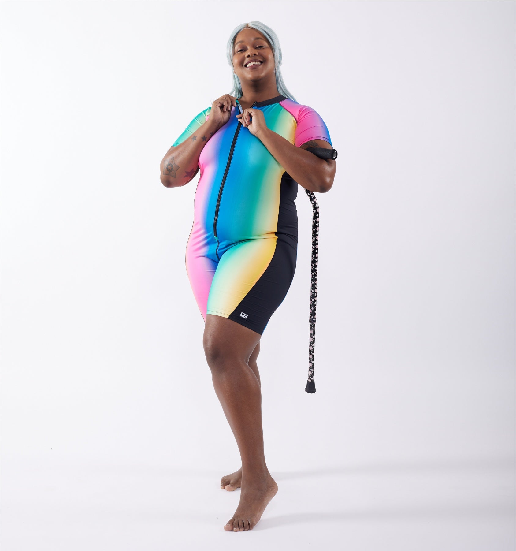 TOMBOYX Swim 6" Unisuit   Melting Rainbow