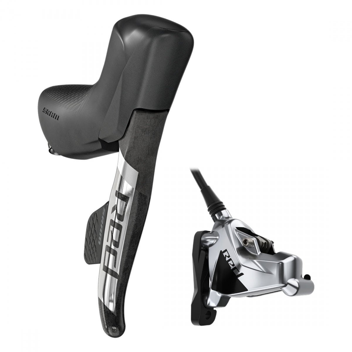 SRAM RED eTap AXS HRD Shift/Brake Lever and Hydraulic Disc Caliper   Left/Front, Flat Mount, 20mm Offset, 950mm Hose,