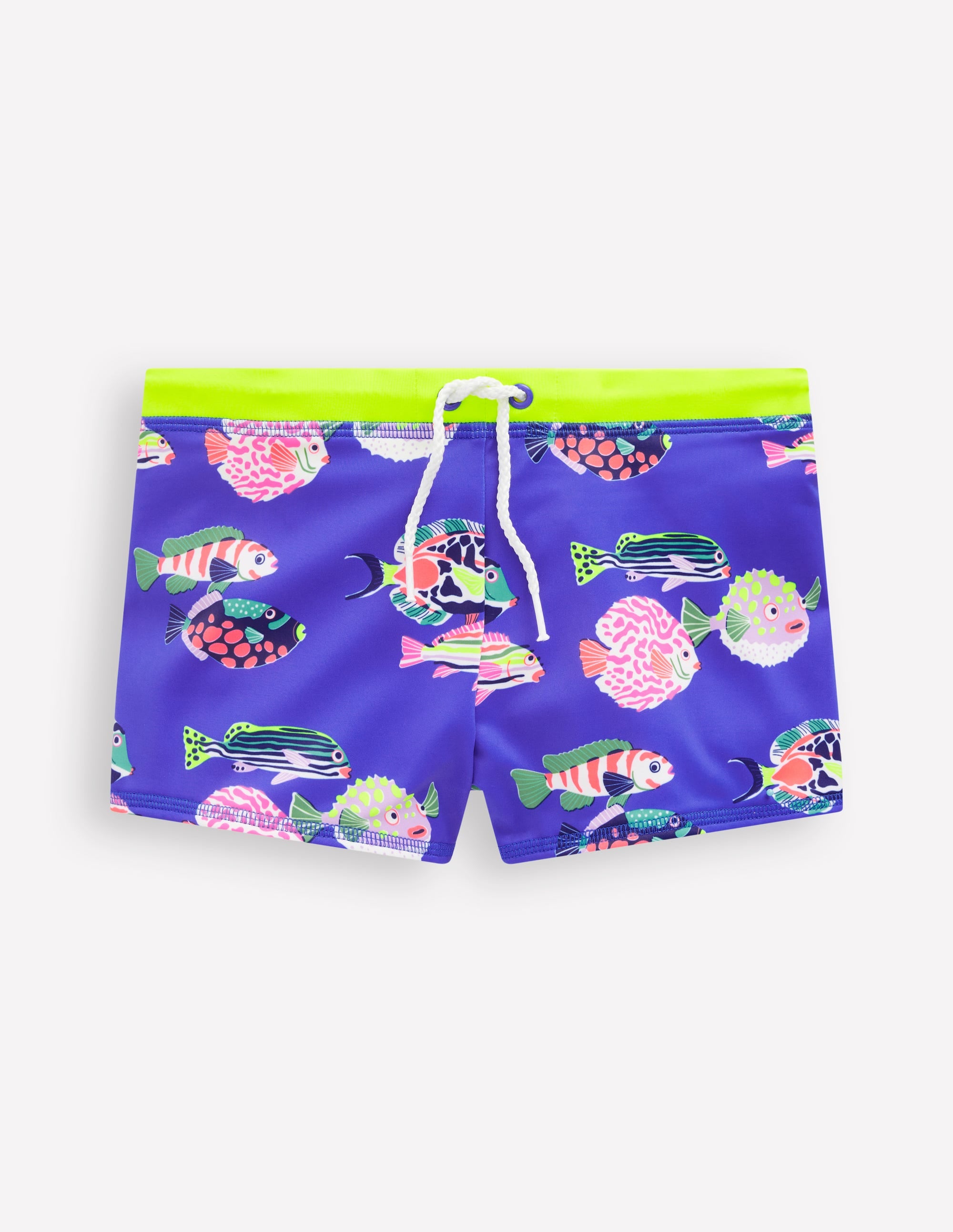 BODEN Swim Trunks Blue Heron Fish