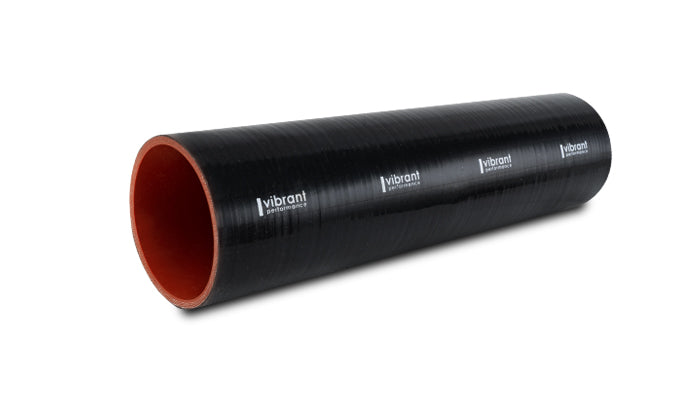 Vibrant Performance   27360   Straight Hose Coupler 2.375 In. I.D. X 12.00 In. Long   Gloss Black