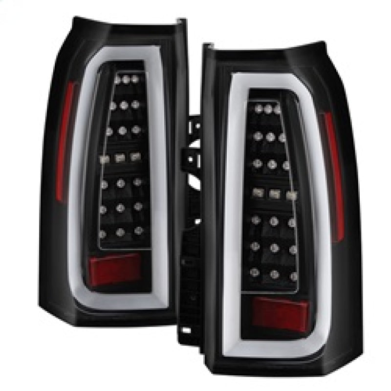 Spyder Chevy Tahoe / Suburban 15 17 Light Bar LED Tail Lights   Black (ALT YD CTA15 LED BK)