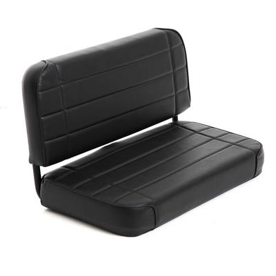 Smittybilt 1955 1995 Jeep CJ Wrangler YJ Seat Rear Standard Vinyl Black 8001N