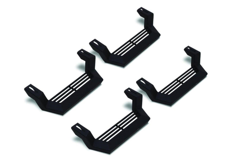 Rampage 1999 2019 Jeep Rock Rail Short Step Universal 4 Piece Set   Black