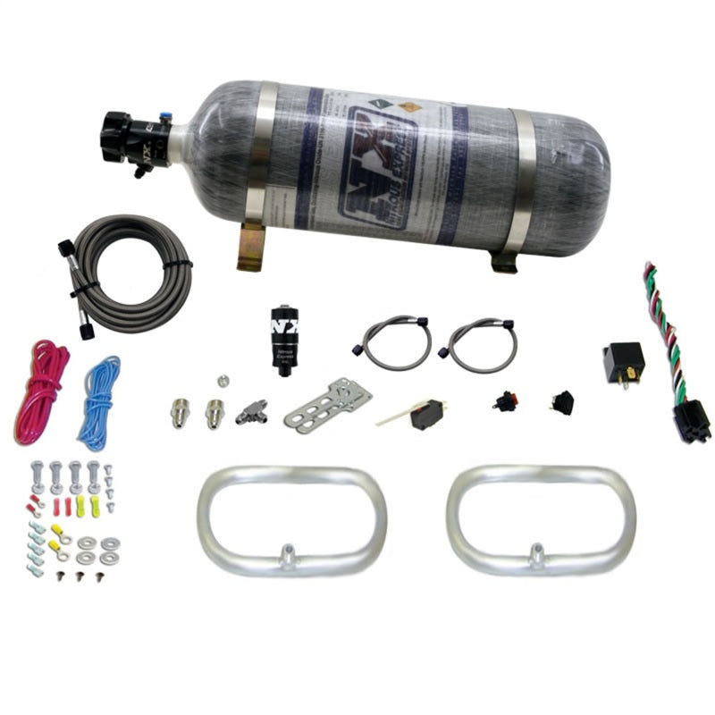 Nitrous Express Dual Ntercooler Ring System (2   6 x 6 Rings) w/Composite Bottle
