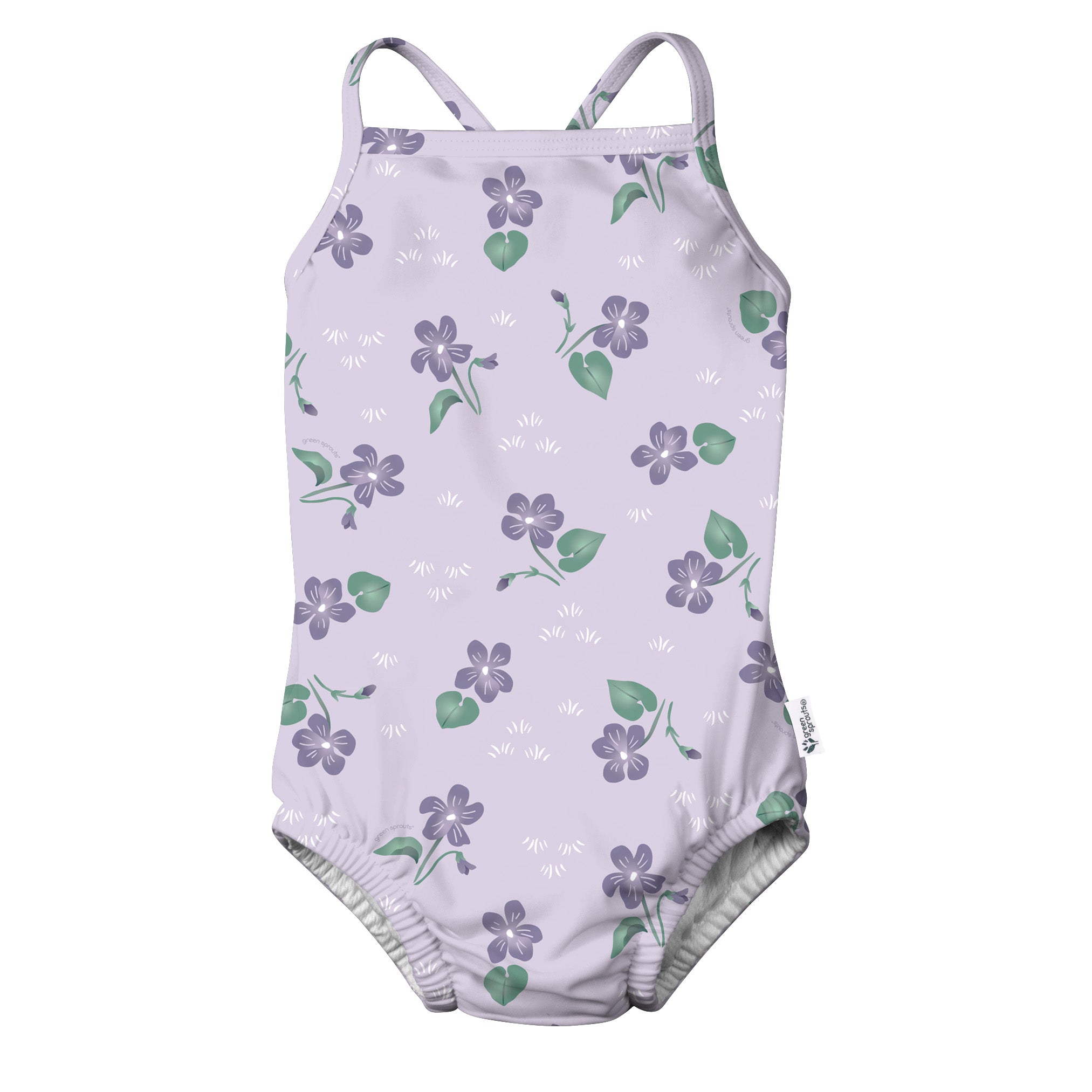 GREEN SPROUTS Eco Swimsuit with Built in Reusable Absorbent Swim Diaper