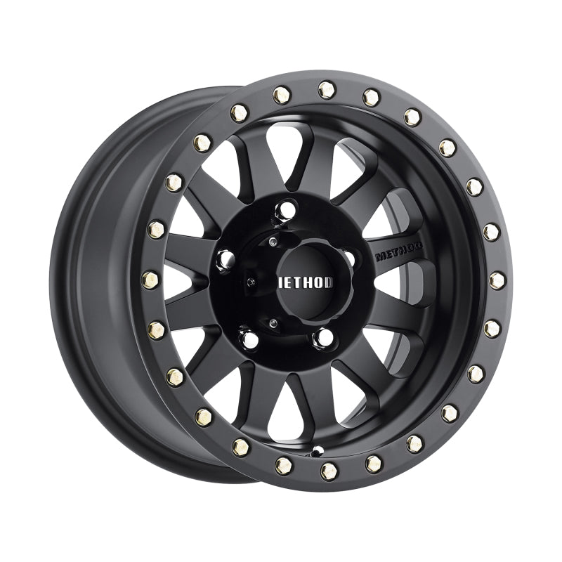 METHOD WHEELS Method MR304 Double Standard 15x10  50mm Offset 5x4.5 83mm CB Matte Black Wheel