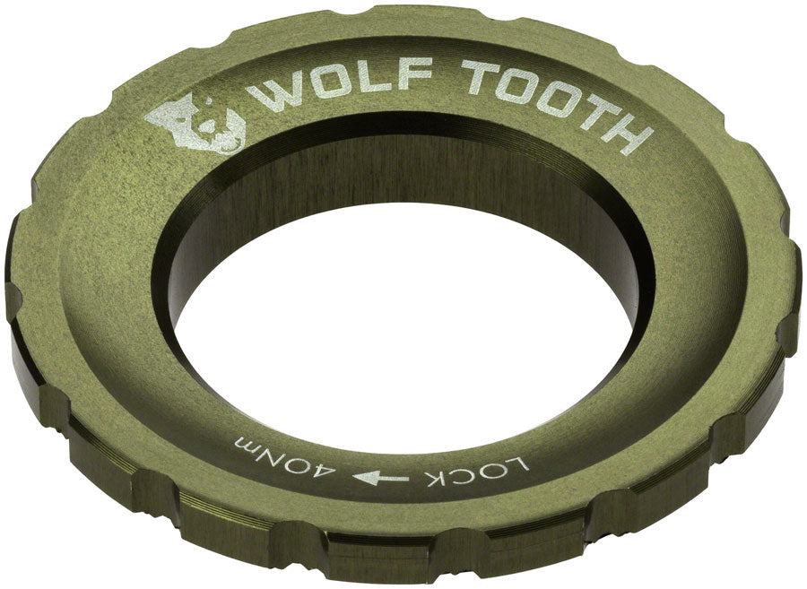 Wolf Tooth CenterLock Rotor Lockring   External Splined, Olive