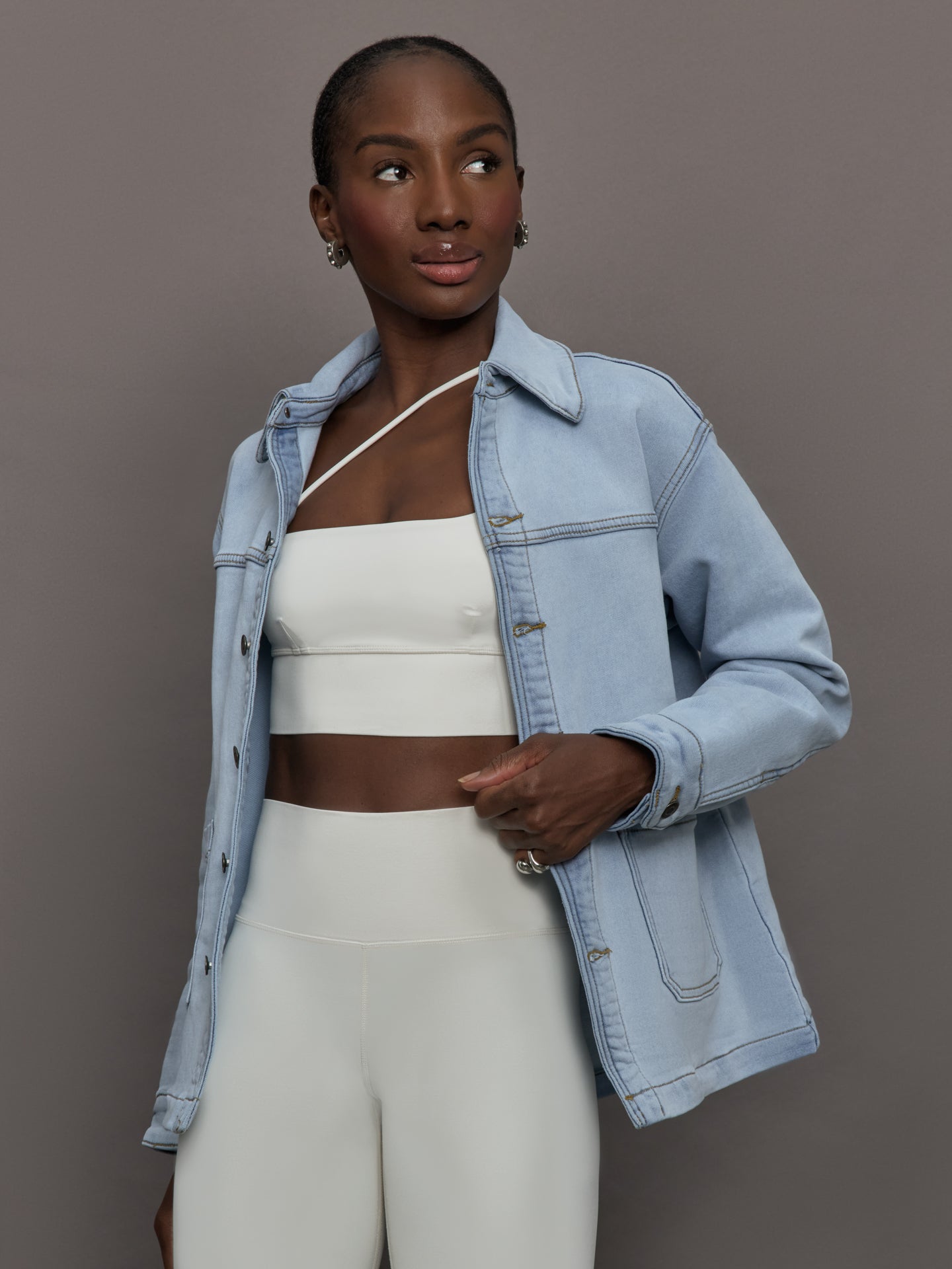 CARBON38 The Denim Shirt Jacket   Denim Blue