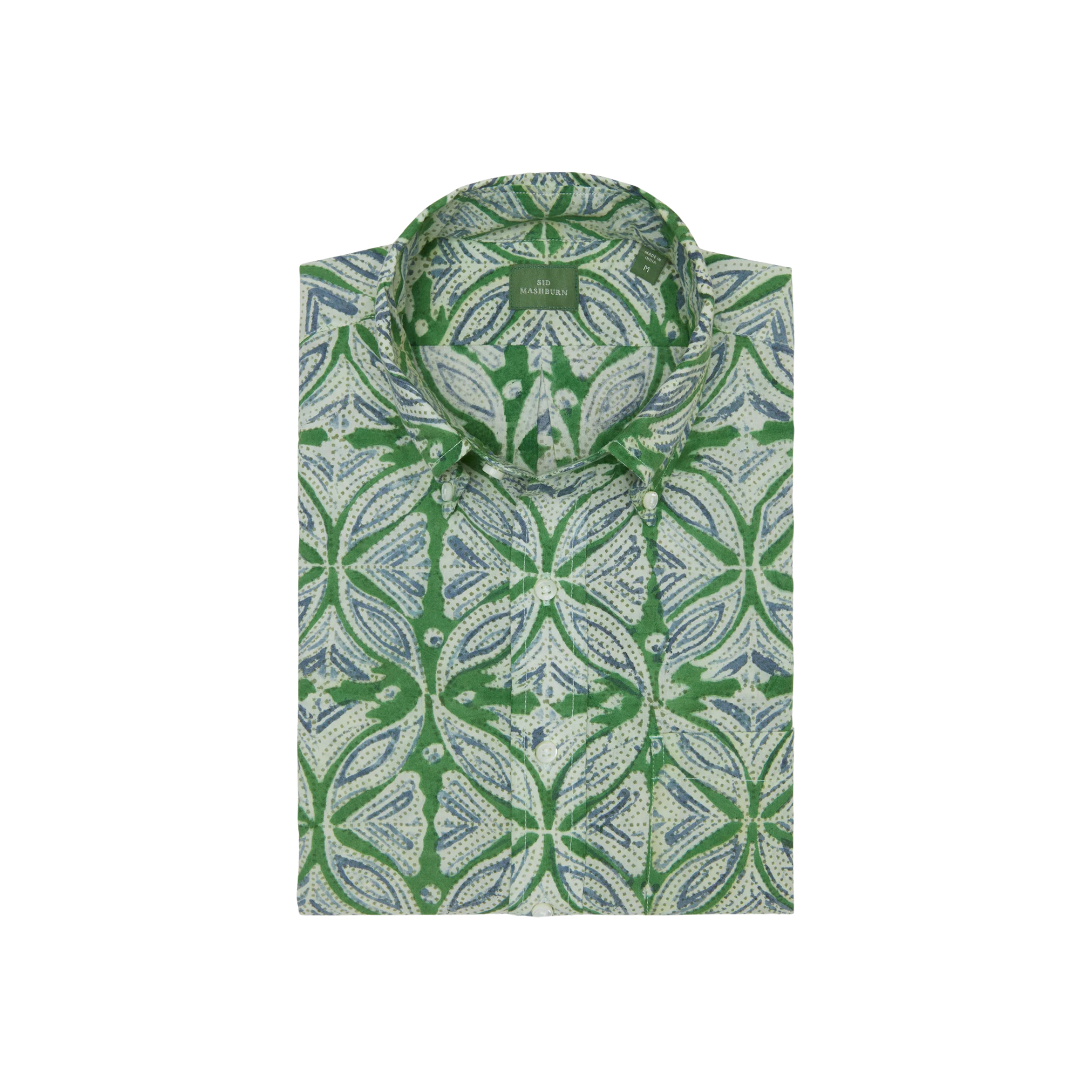 SID MASHBURN Short Sleeved Button Down Sport Shirt