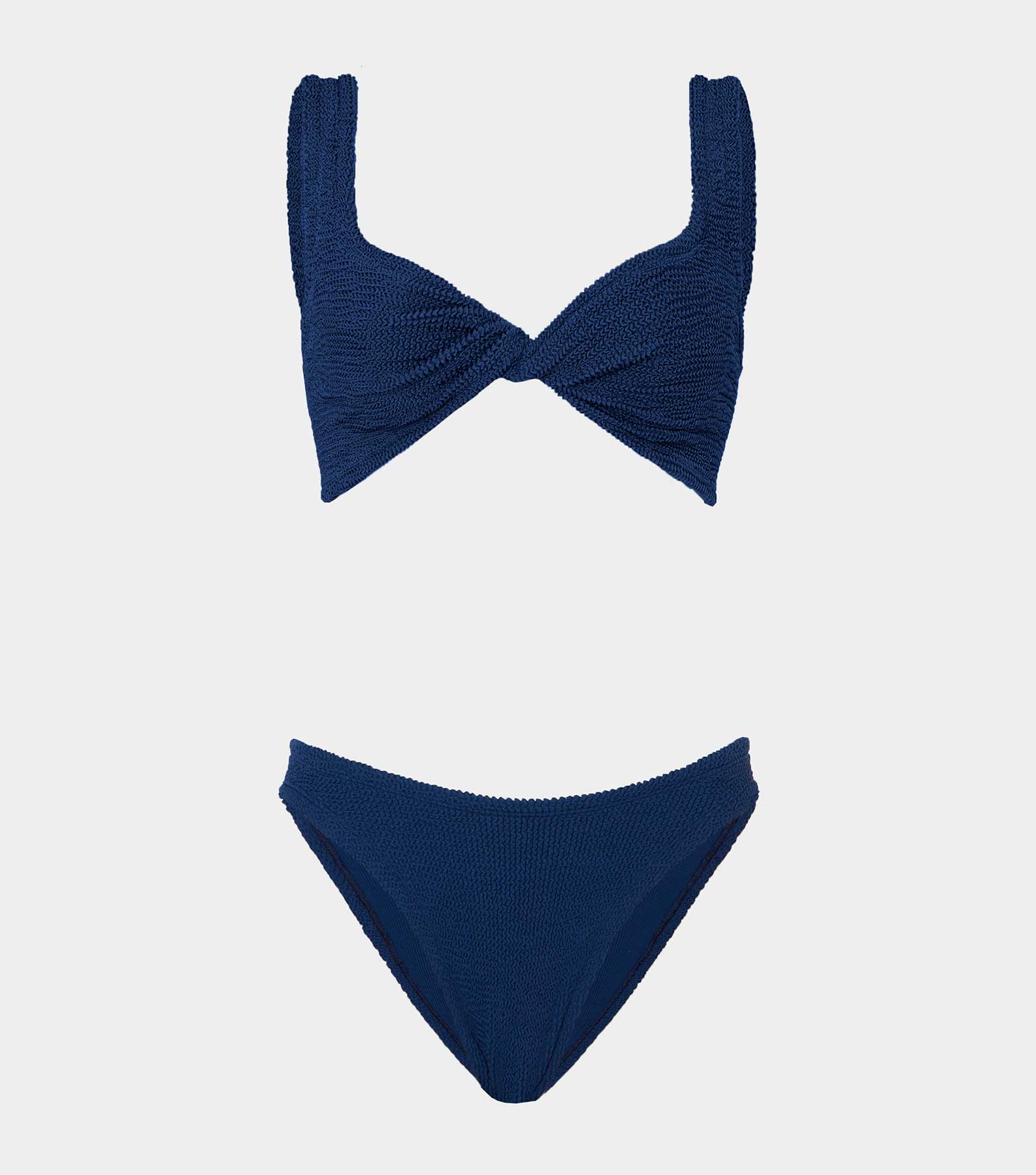 HUNZA G Coverage Juno Bikini   Navy