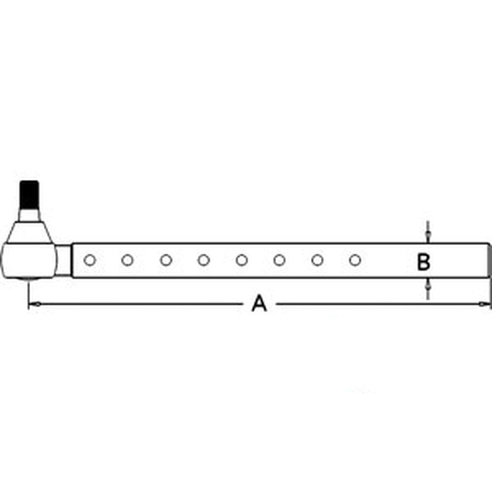RELIABLE AFTERMARKET PARTS, INC®  OD D8NN3280DA Tie Rod Fits Ford/New Holland/Fits Massey Ferguson TW10 TW20 20