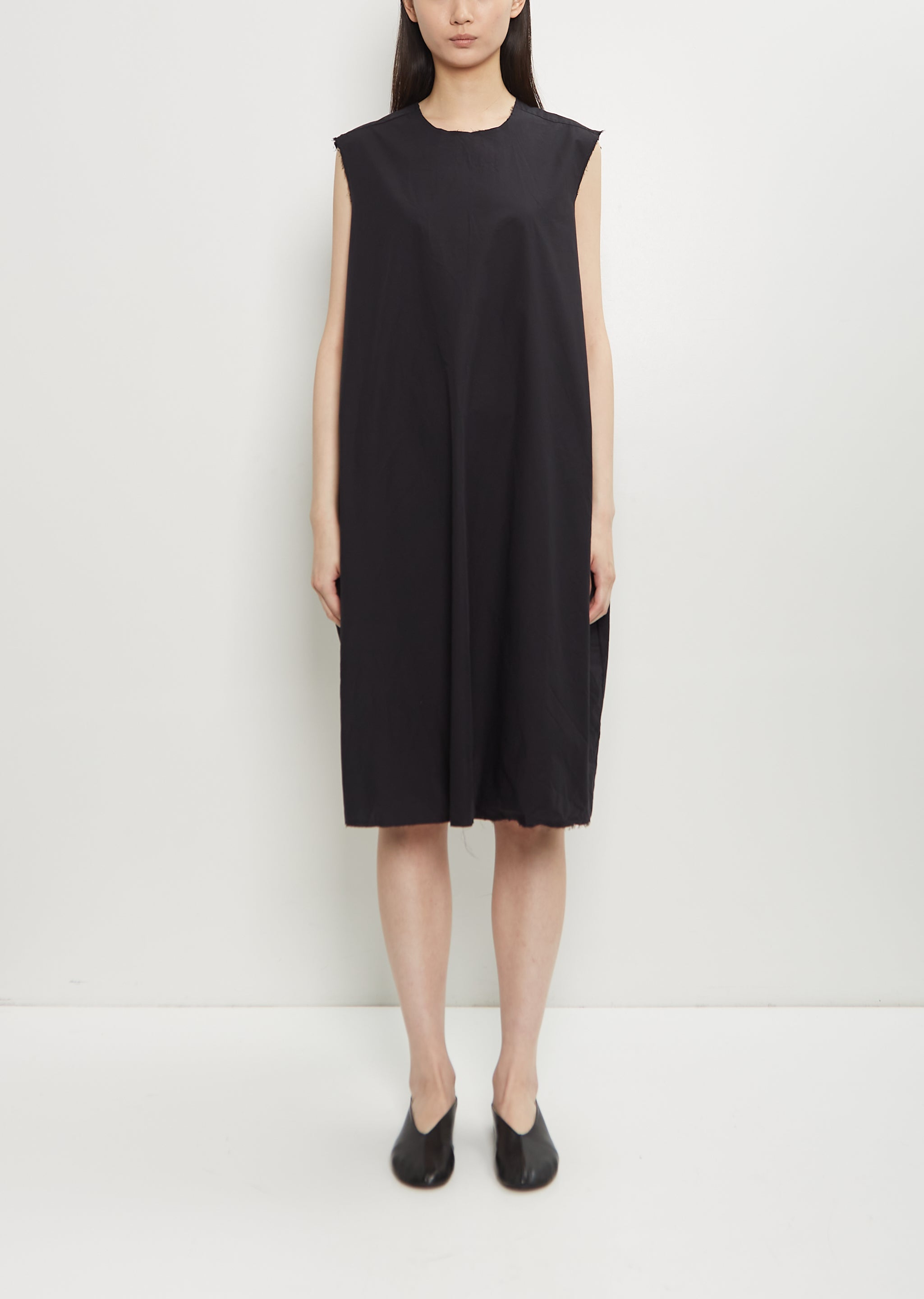 SCHA Paper Cotton Sleeveless Mini Dress OE